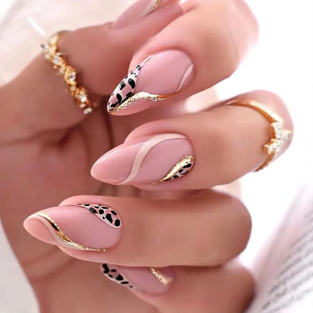 The Dainty & Elegant Dreamy Collection: Medium to long 24pcs Almond/Stiletto Press On Nails